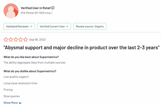 Verified User in Retail