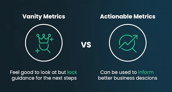 Focusing on vanity metrics